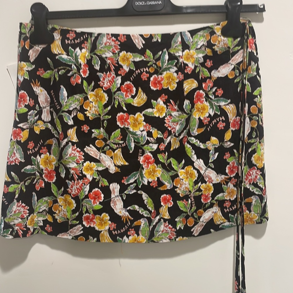 WAYF Kenny Linen Blend Wrap Skirt - Picture 3 of 7